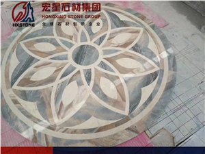China Polished Roman Impression Marble Slabs&Tiles Brown&Blue Color