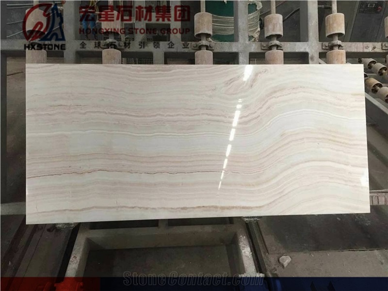 White Tiger Onyx Polished Slabs&Tiles Straight Wooden Vein Backlight