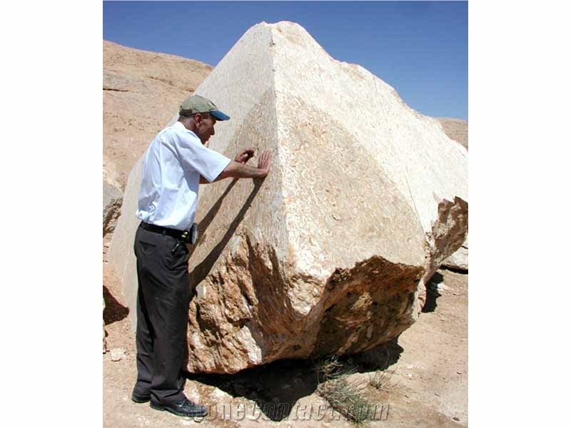 Honey Moon Limestone Blocks from Quarry