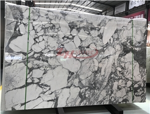 Arabescato Carrara Marble Slab White Marble Flooring Tiles