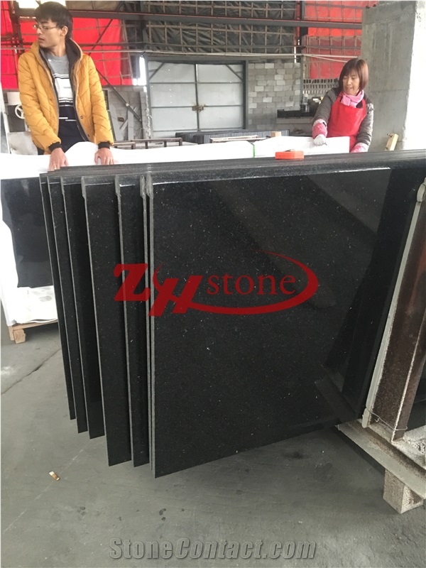 Black Granite Polished Kitchen Bench Countertop,Platinum Black Granite Countertop