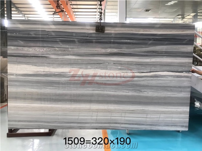 Blue Sands Wave Palisandro Bluette Marble Slabs for Background