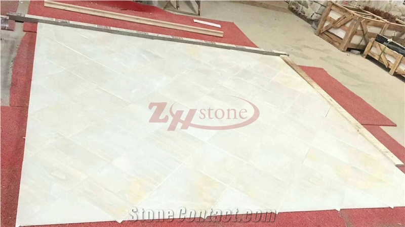 China Pure Royal White Onyx Polished Wall and Foor Covering Stone