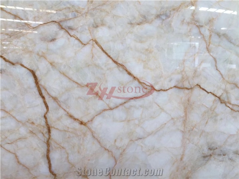 Golden Silk White Marble Composite with Cheap Granite