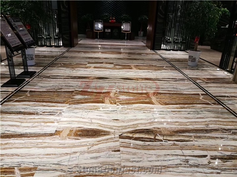 Jade Travertine Honey Traonyx Slabs for Floor Tile