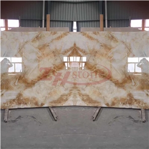 Luxuria Marble Golden Jade White Marble Tile Interior Decoration