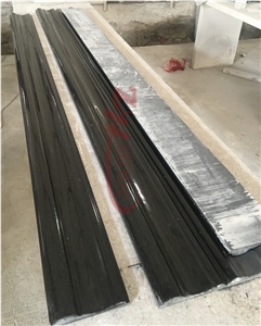 Polished Platinum Black Granite Wall Molding