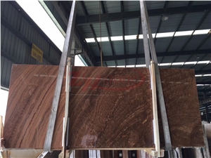 Red Wood Grain Onyx Slabs for Wall Tiles