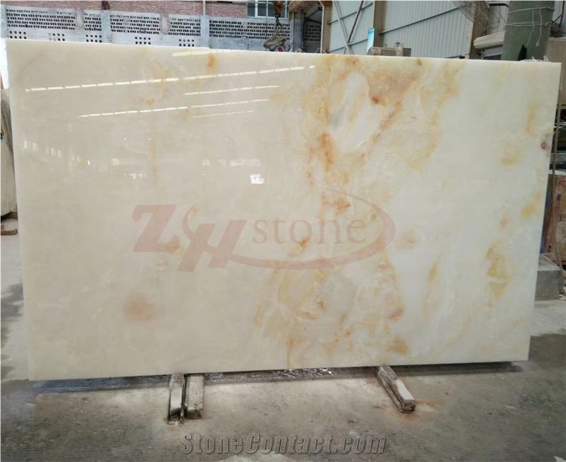 Snow White Onyx Backlit Onyx Slabs Pattern Of Wall Tiles