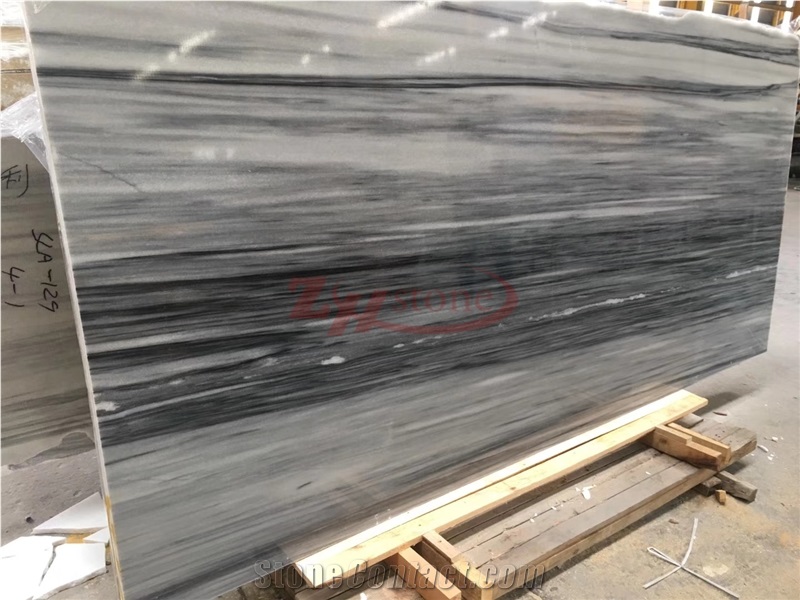 Snowflake Gray Marble Snow Grey Wooden Marble Slabs for Hotel Project