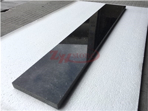 Three Sides Polished Platinum Black Granite Molding with Beveled