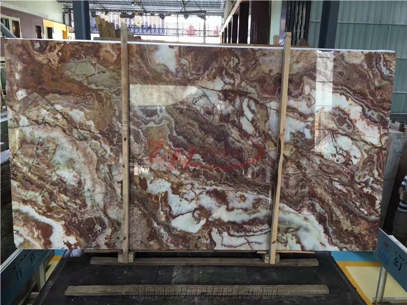 Tiger Onyx Multicolor Onyx Slabs for Background