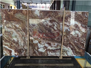 Tiger Onyx Multicolor Onyx Slabs for Background