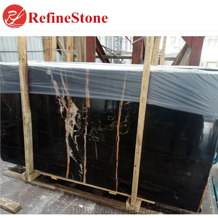 Nero Laurent Black Gold Marble , Lauren Black Gold Marble Slab Price ...