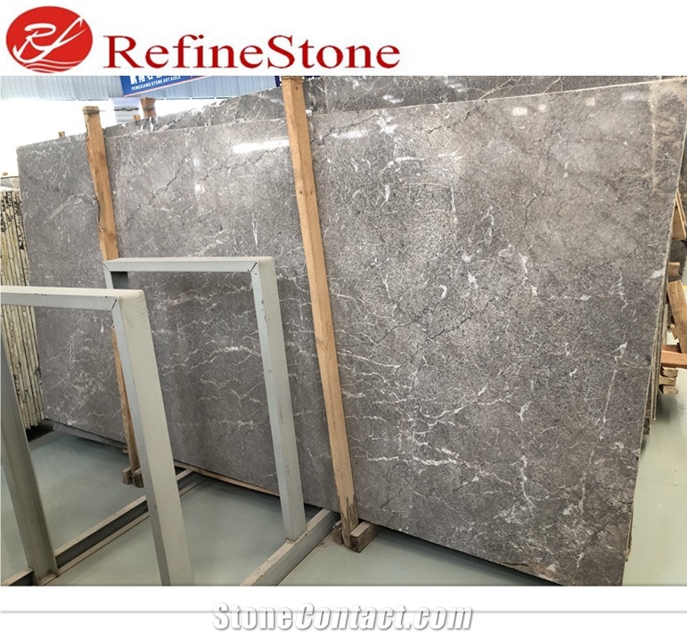Philip Grey Marble Slabs Tiles for Countertops