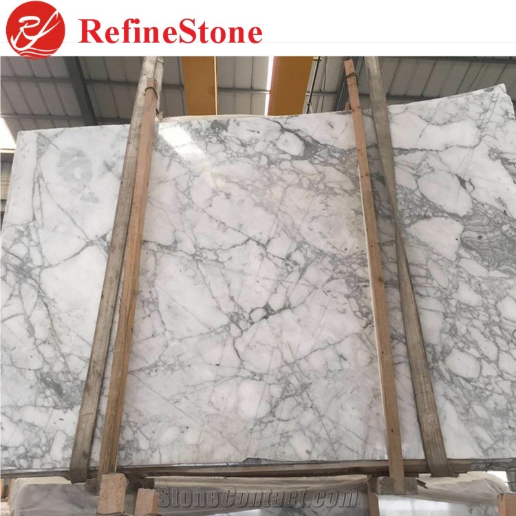 Polished China Carrara White Marble , Karala White Marble Price