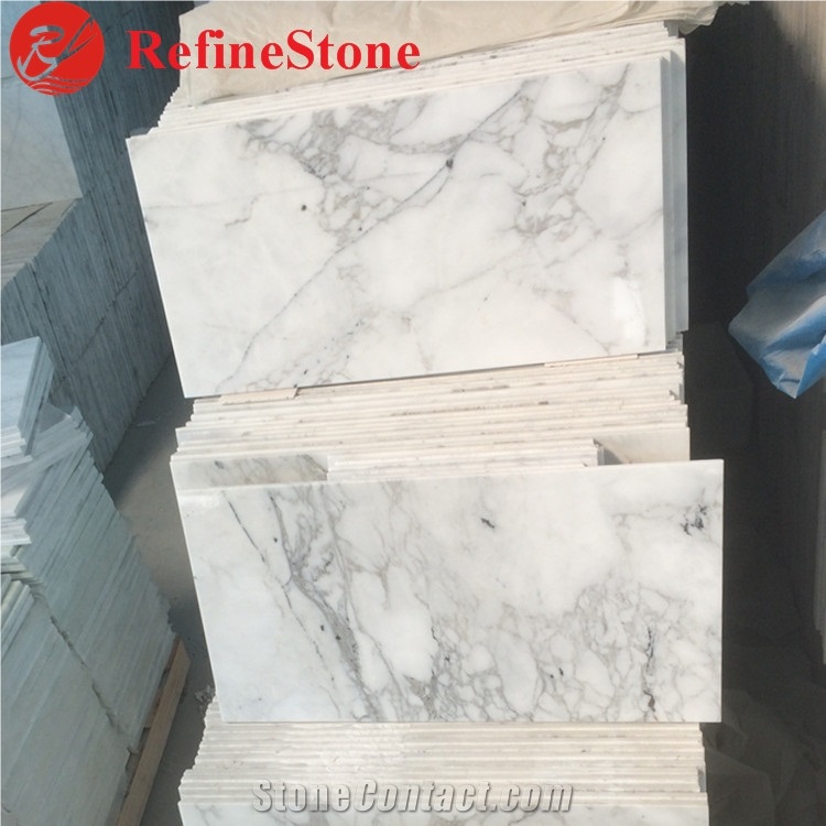 Polished China Carrara White Marble , Karala White Marble Price