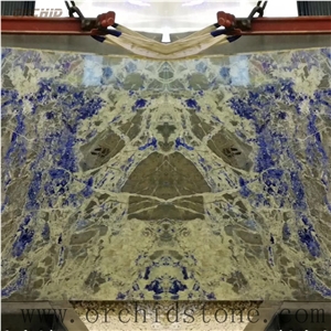 Blue Sodalite Granite Bookmatch Wall Cladding Tiles,Flooring Pavering