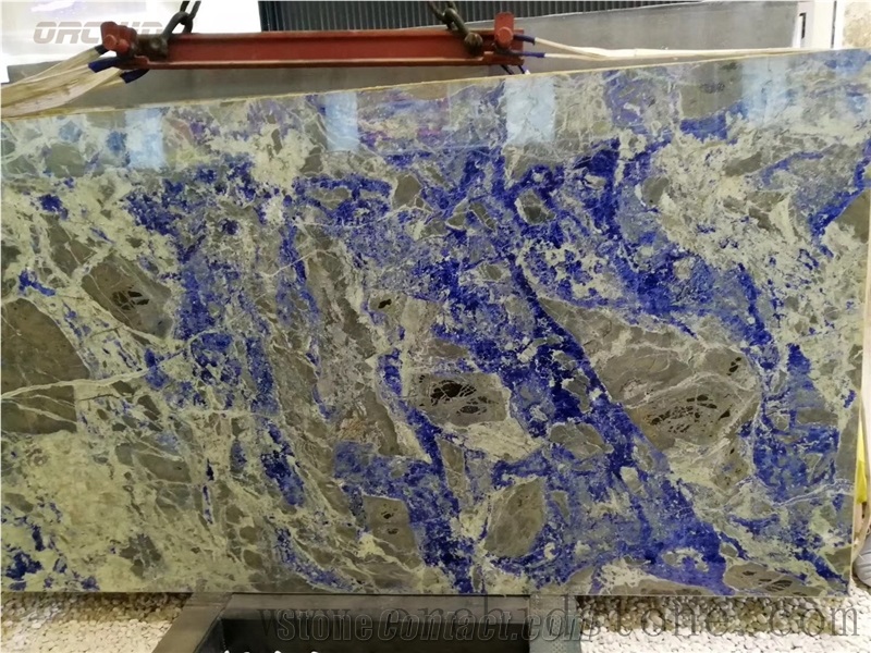 Sodalite Royal Blue Granite Slab, Bolivia Blue Granite Wall Cladding