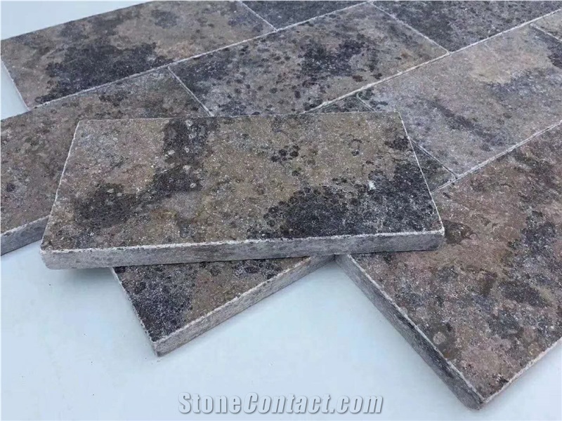 Brown Limestone,Golden Beach Tiles,Honed Flooring,Slabs