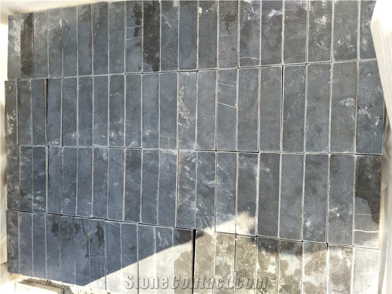 Natural Bluestone Bricks,Limestone Pavers,Honed with Facet 20x5x5cm
