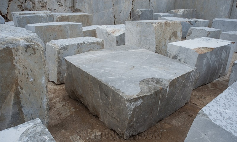 Iltas Grey Marble Blocks, Slabs