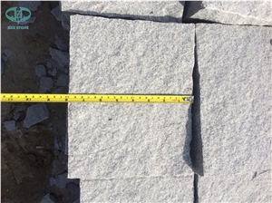 G601 Granite Cube Stone, Light Grey Granite Cobble Stone for Paving