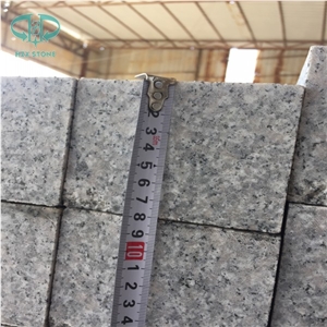 G603 Grey Granite Cubestone Pavers Cobble Stone Flooring Paving