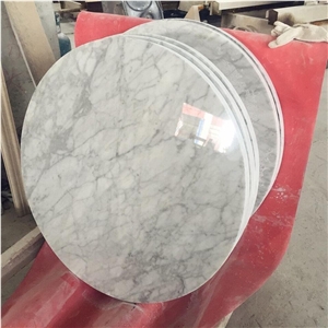 Round Marble Tables Volakas White Office Meeting Tables