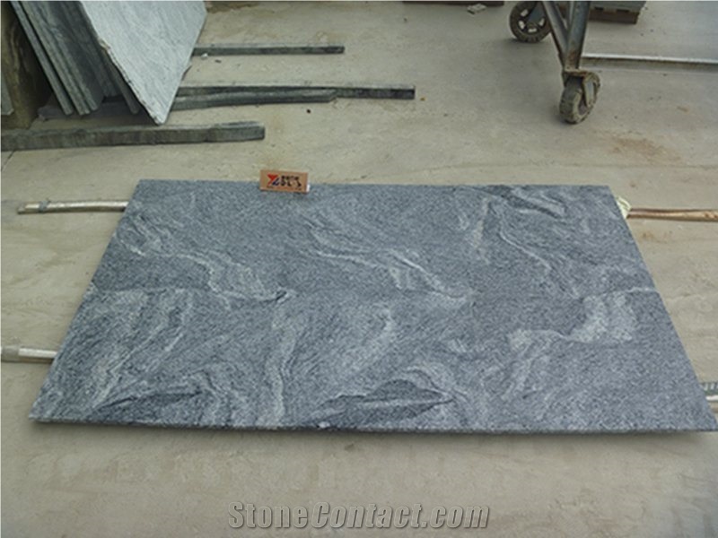 China New Viscount White Multicolor Grey Granite Polished Wall Tiles