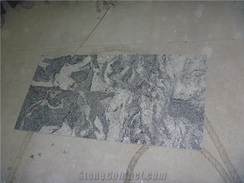 China New Viscount White Multicolor Grey Granite Polished Wall Tiles