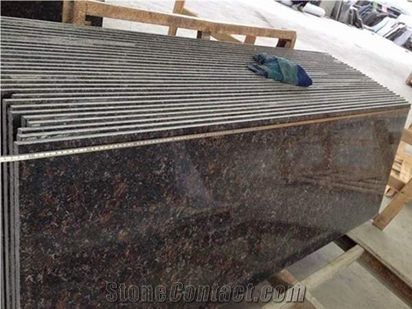 Polished Tan Brown Granite Worktops Countertops