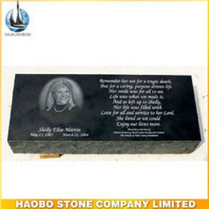 Haobo Stone Shanxi Black Granite Grave Marker Wholessle Prices