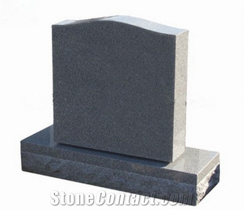 Simple Design Cheap Price Dark Grey Granite Tombstone/Urnenanlagen