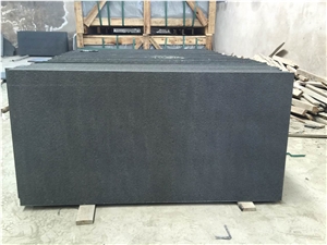 Black Color Granite Counter Top, Mongolia Black Granite Kitchen