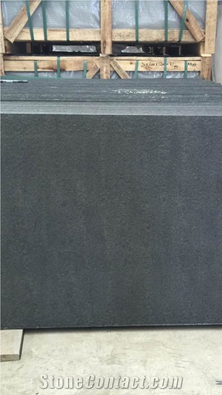 Black Color Granite Counter Top, Mongolia Black Granite Kitchen