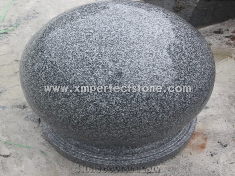 Car Packing Balls/Packing Bollards,Light Grey Solid Sphere with Groove