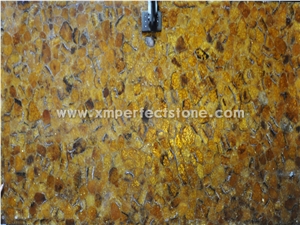 Natural Crystal Gemstone Tiles & Slabs,Yellow Agate Semiprecious