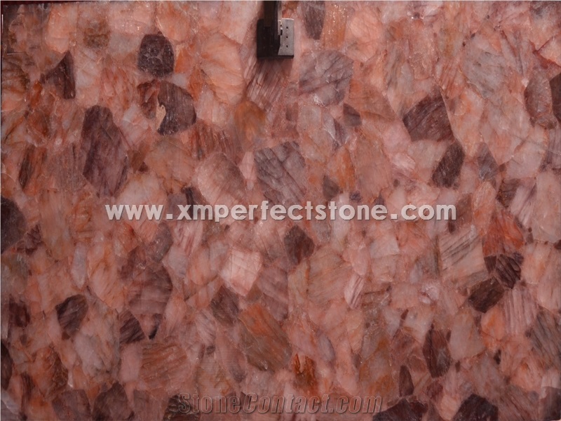 Orange Crystal Semiprecious Stone Slabs/Orange Crystal Stone
