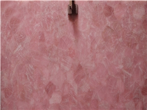 Pink Crystal Semi Precious Slabs