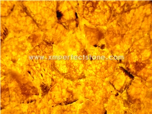 Pretty Yellow Agate Stone, Pervious to Light Agate,Gemstone,