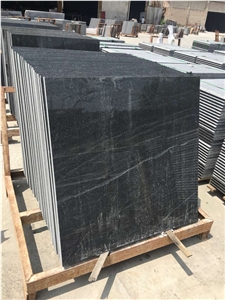American Virginia Black Jet Mist Granite Stairs Tiles for Interior