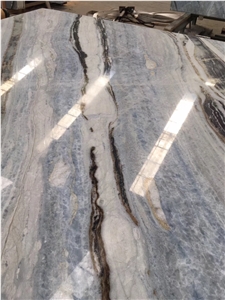 Changbai Blue Danube Marble Green Slabs Walling Tiles Cut to Size Jade