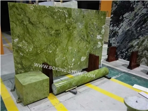 China Spring Verde Ming Green Marble Slabs