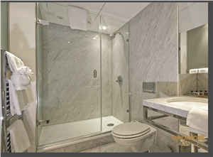 Carrara White Marble Aluminum Plastic Composite Panels For Bathroom