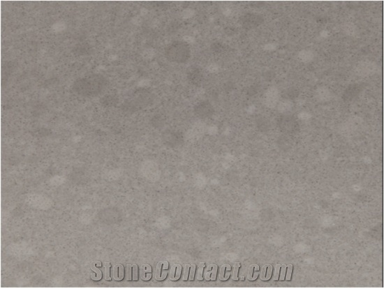 Sq160 Pebble Grey Quartz Slab in Jumbo Size No Scratch No Color Change