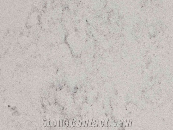 White Carrara Quartz Stone Slab