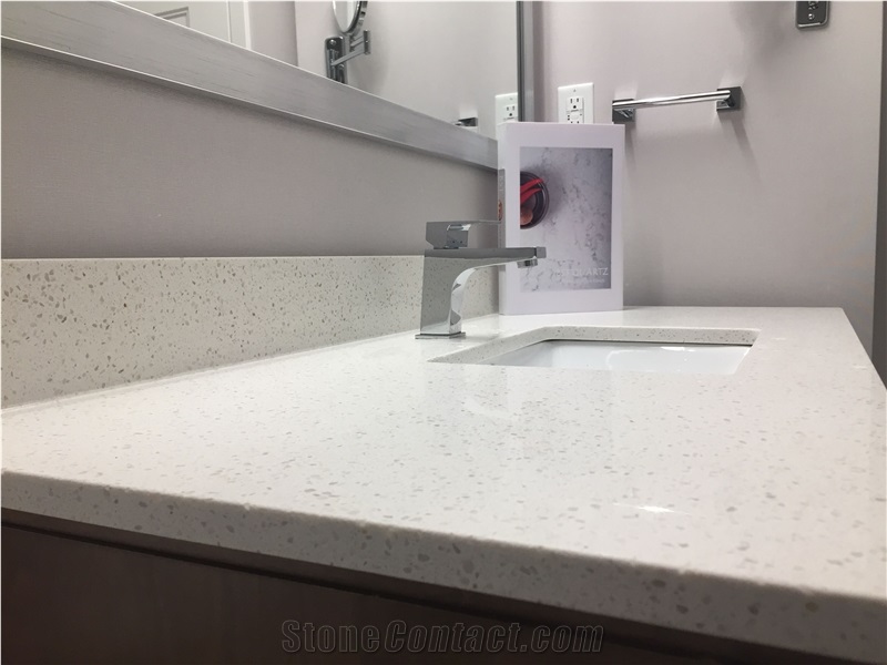 Easy Wipe,Easy Clean Quartz Stone Bath Tops with Bright Surface