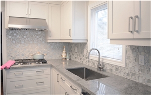 Quartz Marble Look Solid Surface with High Resistance to Acids Bath Tops