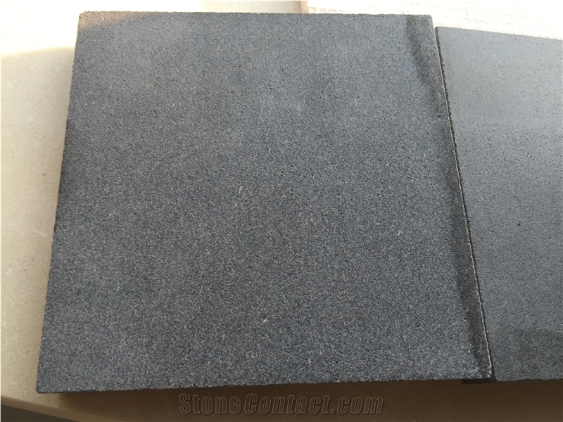 Grey Andesite Honed Tile,Black Andesite Tile